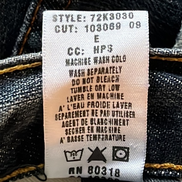 Lucky Brand vintage straight denim jeans size 34 - Picture 12 of 12